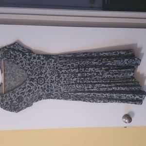 Peruvian Connection scoop neck cotton knit dress, M